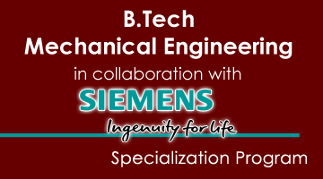 B.Tech -Mechanical Engineering –in collaboration with SIEMENS