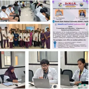 Strengthening international research presence 60 papers from ACSMCH, SLMCH, RRMCH, TMDCH & Physiotherapy (SLMCH) presented at KSMU 2025, Russia!