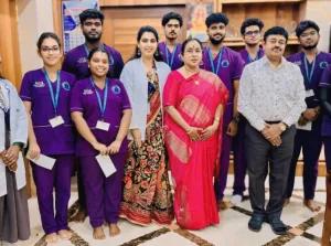 REINFORCING THE INSTITUTION’S COMMITMENT TO GLOBAL EXPOSURE AND ACADEMIC EXCELLENCE Travel grant cheques distributed to faculty and students of ACSMCH